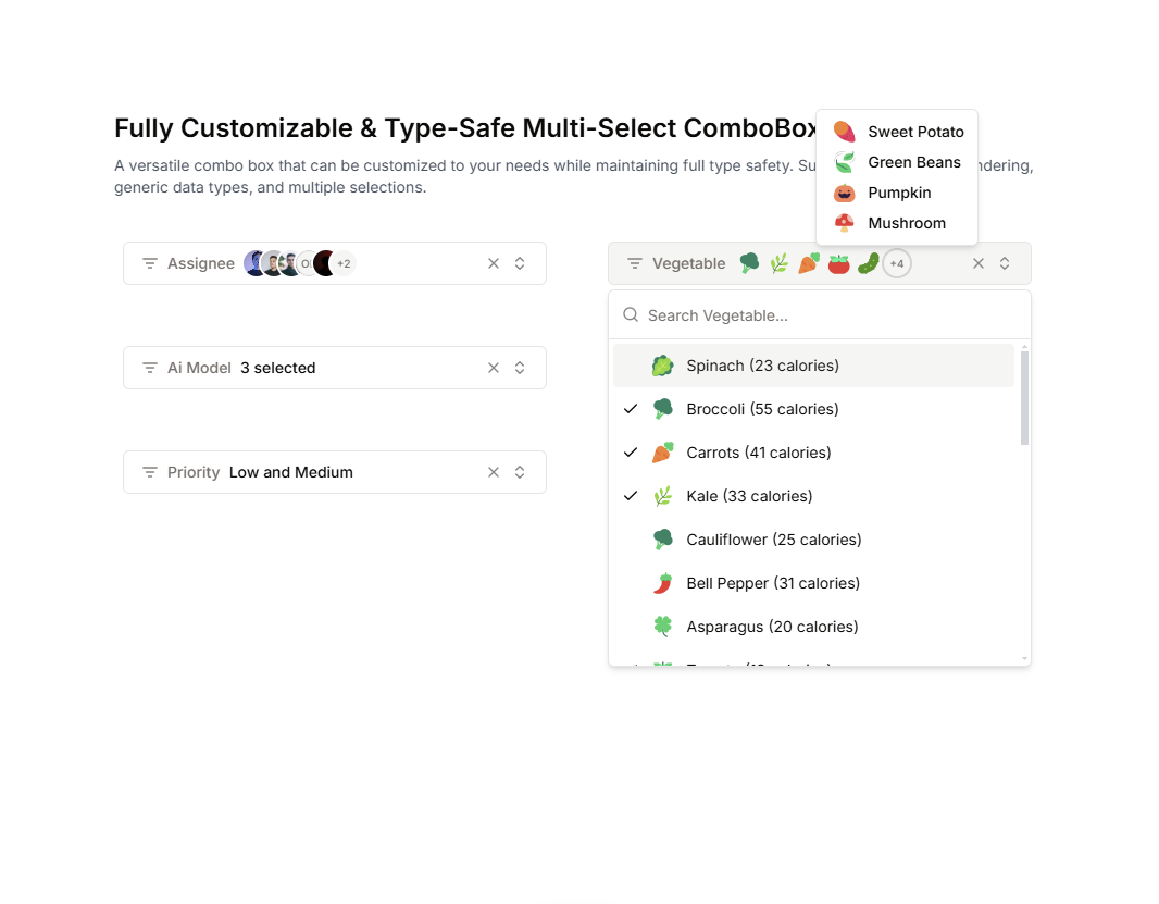 Type-Safe Multi-Select ComboBox